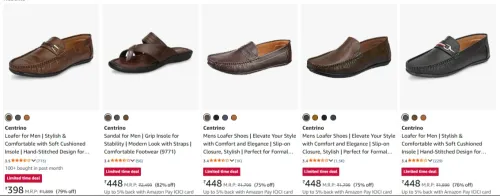 Image of Centrino Men's Footwears up to 82% Discount