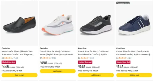 Image of Centrino Men's Shoes upto 78% discount 