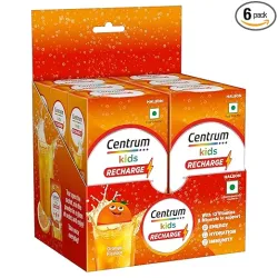 Centrum Kids Recharge Fizzy Drink Mix Orange, 36 Sachets