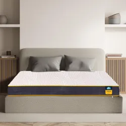 Centuary Mattresses Sleepables | 7 Years Warranty | 6-Inch King Size Dual Comfort Hard and Soft Reversible Roll Pack High Resilience (HR) Foam Mattress (72x72x6)