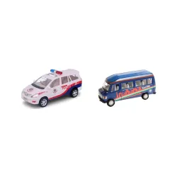 Centy Toys Plastic Pull Back Police Car