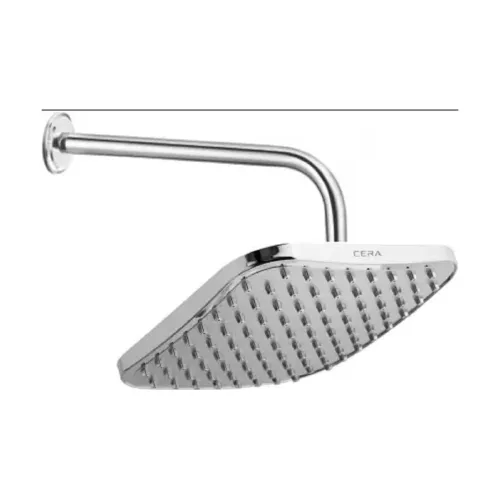 Image of CERA Shower Arm 305mm (12\') with Wall Flange | Chrome Plating & Everlasting shine | Luxuries Design | Brass | Bathroom 