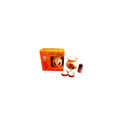 Image of Ceramic aroma burner with eucalyptus oil 10ML