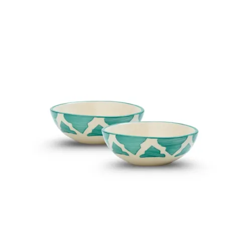 Image of Ceramic Bowl Set | 2-Piece Lightweight Crockery for Daily Use