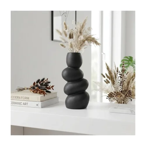 Image of Ceramic Stone Vase for Home Decor 
