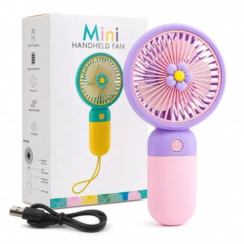 Image of CERLINK Portable Rechargeable Mini Fan with 3 Speed Modes 