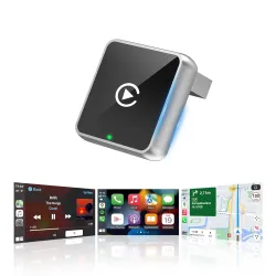 CEROAN 2-in-1 Wireless CarPlay Adapter & Android Auto Wireless Adapter with Bluetooth 5.3 & 5GHz Dual-Band WiFi - Plug &