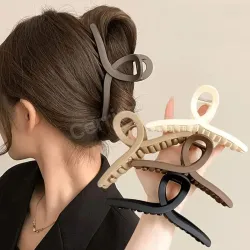 Cerrito Hair Claw Clips for Women Girls –3 Pcs Large Strong Hold Clamps for Thick Thin Hair, Matte Nonslip Jaw Clips, Ne