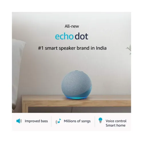 Image of Certified Refurbished Echo Dot (4th Gen, Blue)