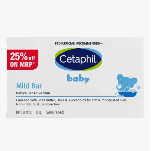 Image of Cetaphil Baby Mild Cleansing Bar for Newborns & Babies 100 gm | With Shea Butter, Avocado Oil & Olive Oil | Gentle, Hypo
