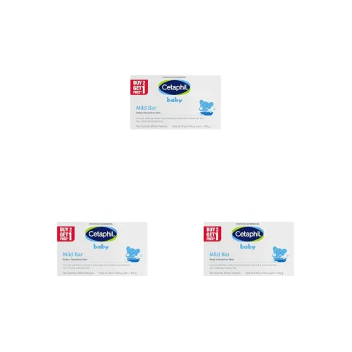 Image of Cetaphil Baby Mild Cleansing Bar for Newborns & Babies 3 x 100 gm