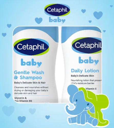 Image of Cetaphil Baby Travel Pack-Gentle Daily Lotion 50ml+Wash & Shampoo 50ml Flipkart