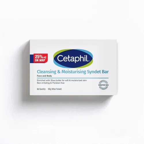 Image of Cetaphil Cleansing Moisturizing Syndet Bar 100 gm 