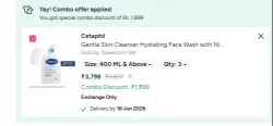 Cetaphil Face Wash: Buy 2 Get 1 Free 