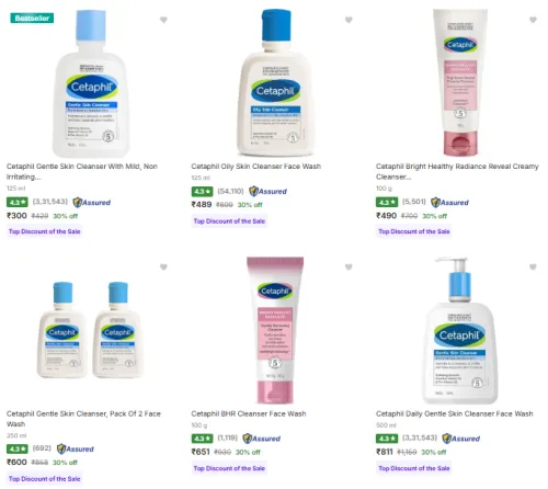 Image of Cetaphil @ Flat 30% Discount