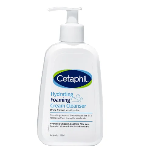 Image of Cetaphil Hydrating foaming Face Wash, Cream to Foam Cleanser 236ml | Niacinamide