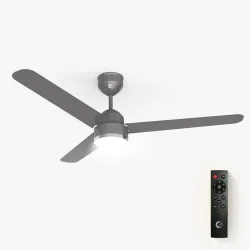 CG AeroSwift Prime Ceiling Fan (1200mm) | High speed BLDC Motor | 5 star rated | LED Downlight | Saves upto 60% Electricity bill | 3+2 Year Warranty |Superior Air Delivery | Glossy Grey