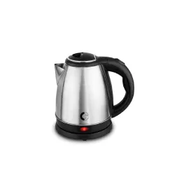 CG - EKSS15 SS 1.5 Ltr Electric Kettle 1350W with Dry Boil Protection, Auto Cut Off, Cool Touch Ergonomic Handle, Double Wall Insulation 2 Yr Replacement Manufacturer Warranty - Black