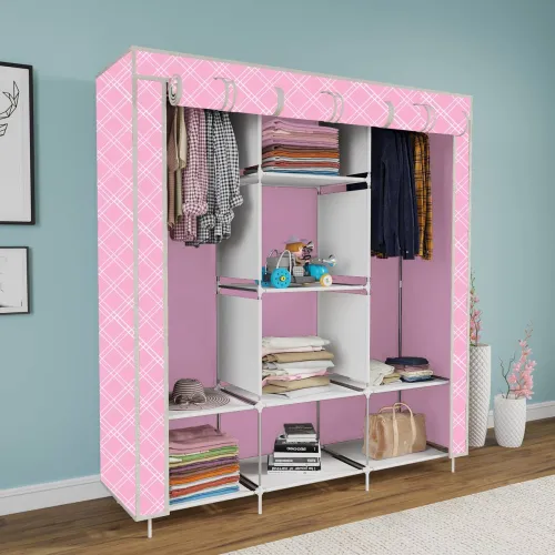 Image of CGul 3 Fold 8 Rack Collapsible Wardrobe (DIY)