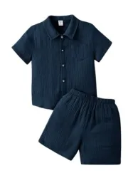 CHALODIA Baby Boy Cotton Blend Co-ord Set