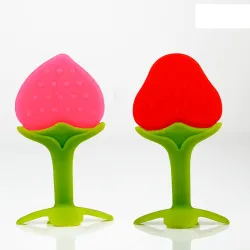 Chanak Baby Silicone Teether, Fruit Teether for Toddlers,100% Food Grade Silicone Teether, Non-Toxic & Latex Free Suitab