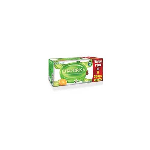 Image of Chandrika Glycerine Ayurveda Gel Bar| Glycerine Bath Soap 125g (Pack of 6)