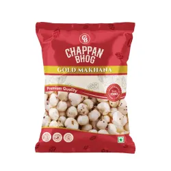 Chappan Bhog Gold Makhana 200g | 5+ Suta Extra Large Foxnuts (Phool Makhana) | Raw Makhana (Lotus Seeds) | Healthy Snack | High Protein, Keto and Gluten Free | Fasting and Evening Diet Snack...