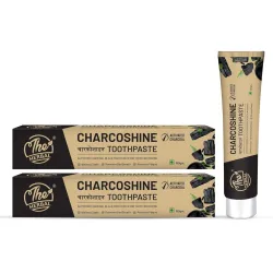 Charcoshine Toothpaste 150g | with Bamboo Charcoal & Papaya Extract | Natural Teeth Whitening, Plaque Removal & Fresh Br