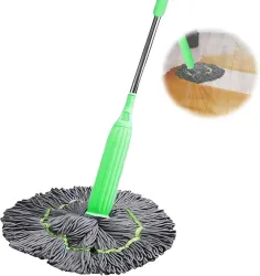  MAAUVTOR 2-in-1 Self-Wringing 360° Rotatable Floor Cleaning Mop