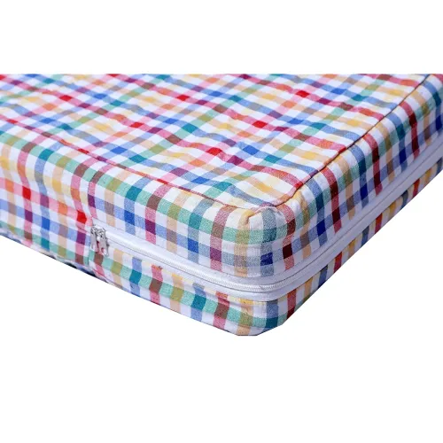 Image of CheckMe Cotton Single Mattress Cover/Protector