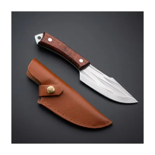 Image of Chef Full Tang Stainless Steel Kitchen Knife with Sheath