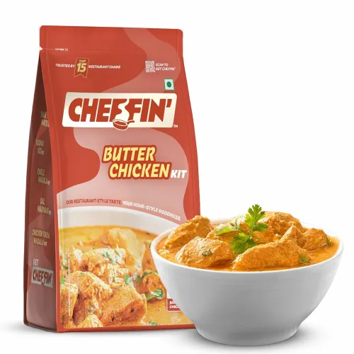 Image of Cheffin' Butter Chicken Masala 285g | Ready to Cook in 10 mins | Serves 2-3 | Just add Fresh Chicken or Paneer | All Nat
