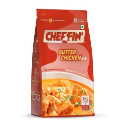 Cheffin Butter Chicken Masala, 285g | Chef Curated Gourmet Cooking Kit | Cooks 150-200g Chicken | Ready in 10 Min | 100