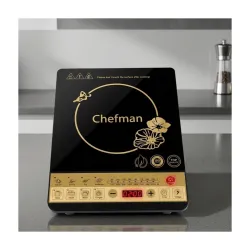 Chefman 2000W Induction Cooktop with LED & Push Controls