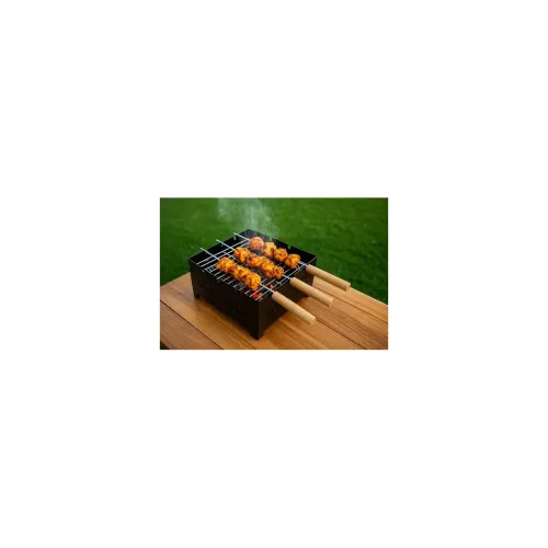 Image of Chefman Portable Charcoal Barbeque Grill with 3 Skewers 