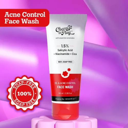 Image of Chemist at Play Acne Control Face wash (100 ml)