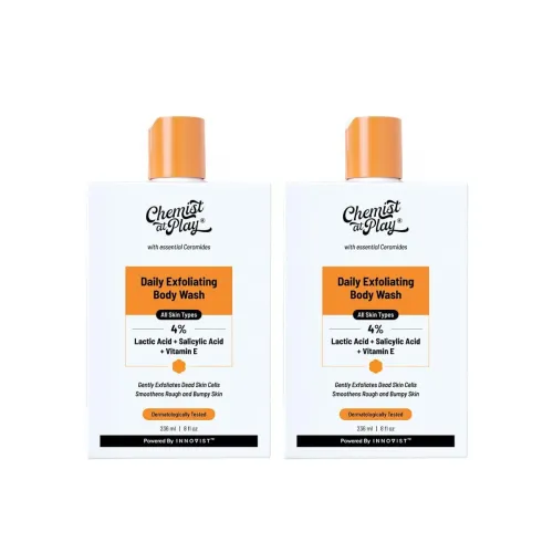 Image of Chemist At Play Exfoliating Body Wash 236ml | Paraben & SLS Free | Enriched with Vitamin E & Murumuru | Gentle Exfoliati