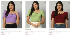 CHEMISTRY  Casual  Women  Top  Starting @ ₹292