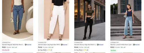 Image of Chemistry Women's Jeans upto 84% Discount