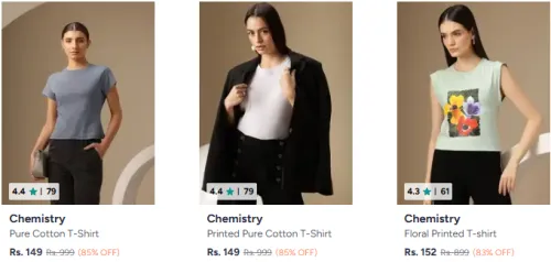 Image of Chemistry Women's T-Shirt Up to 80% Discount