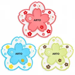 Cherry Blossom Flower Plates, Set of 3
