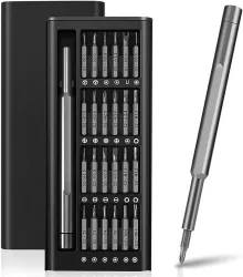 CHESTON 24-in-1 Magnetic & Compact Electronics & Home II Precision Screwdriver Set (Pack of 24)