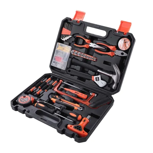 Image of Cheston 82 Piece Hand Tool Kit | Non-Slip & Corrosion Resistant Handles | Multi-Utility Household & Professional Hand To