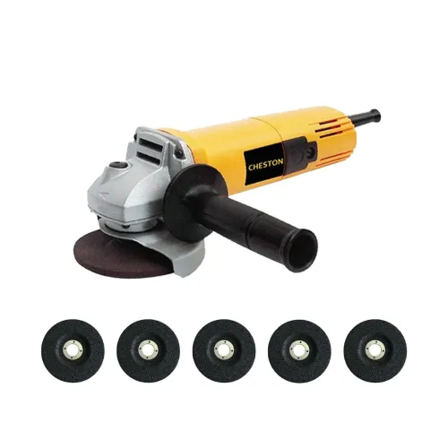 Image of Cheston 850W Angle Grinder for Grinding Set of 5 Grinding Wheels