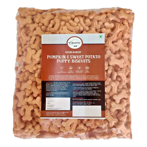 Image of Chewers Pumpkin & Sweet Potato Puppy Biscuits, 1 Kg (Pack of 2)