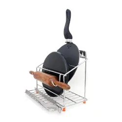 CHHAAP Stainless Steel 4-in-1 Kitchen Stand Wall Mounted Rack for Chakla