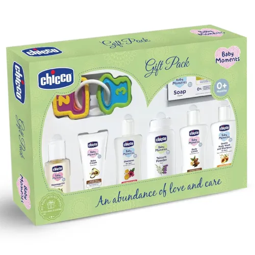 Image of Chicco Baby Moments Delight Set Green, Gift Set for Babies, 0m+