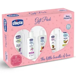 Chicco Baby Moments Essential Set Pink, Gift Set for Babies, 0m+