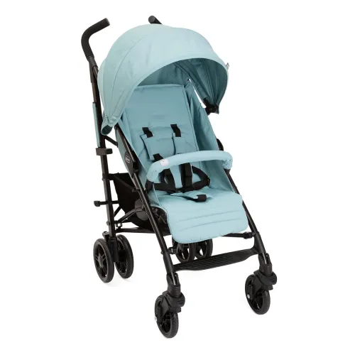 Image of Chicco Lite Way Stroller I Pram with Bumper bar | Extended Canopy | Fully Reclining backrest with 4 Positions | Linked B