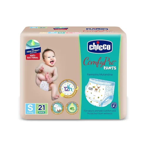 Image of Chicco Comfy-Pro Baby Diapers Small 21 Count